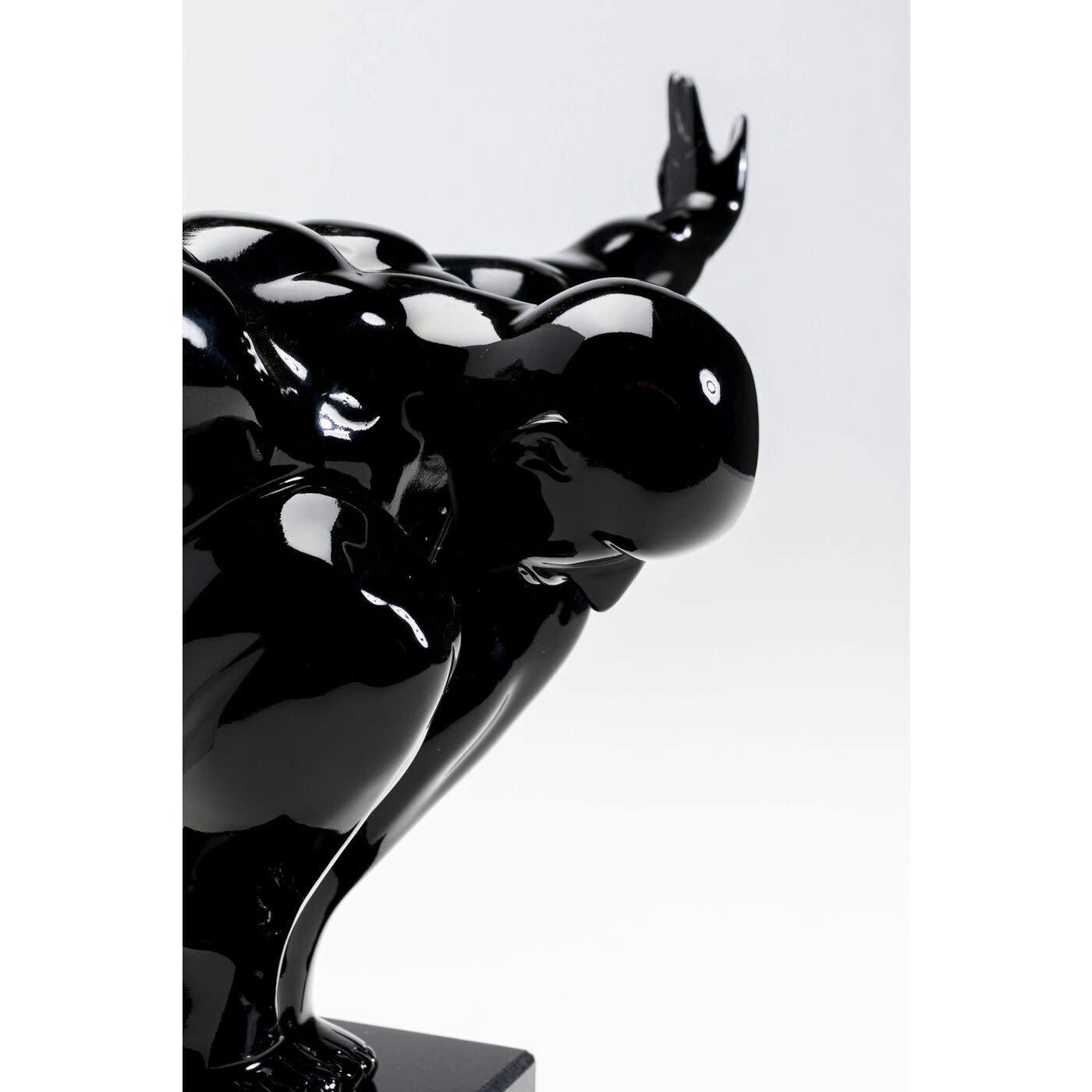 ATHLET - Statuette homme en polyrésine noire 43x29
