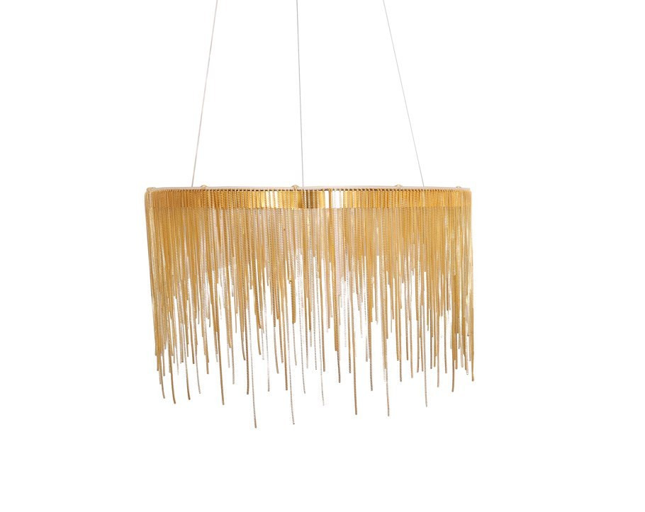 Fontanna GOLD Avenue żyrandol złote łańcuszki Ø60cm 11909