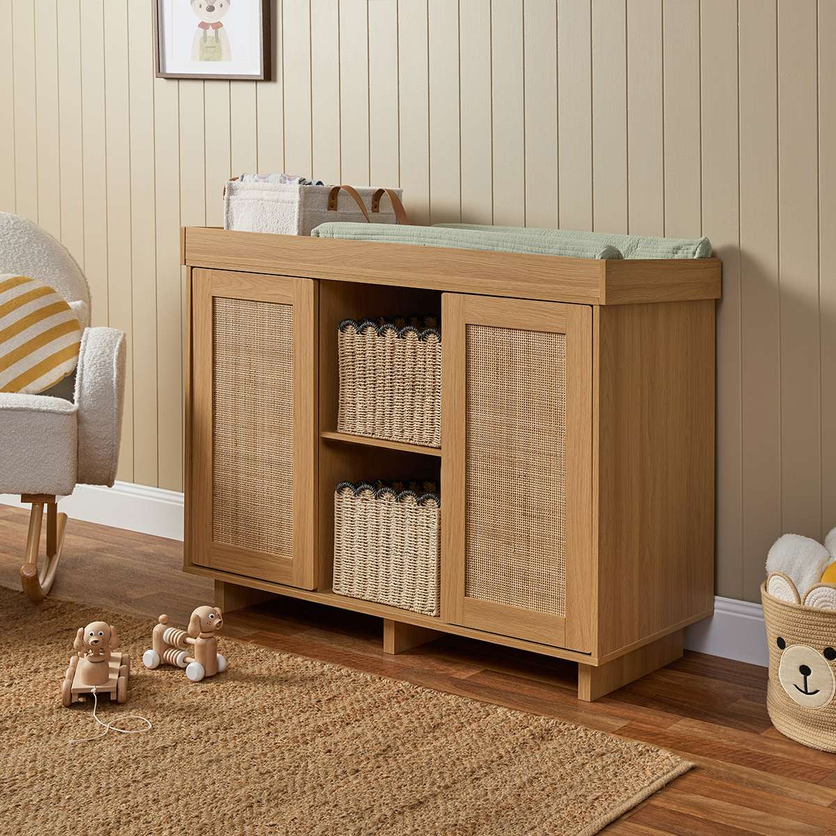 Fraser Natural Four Piece Nursery Set