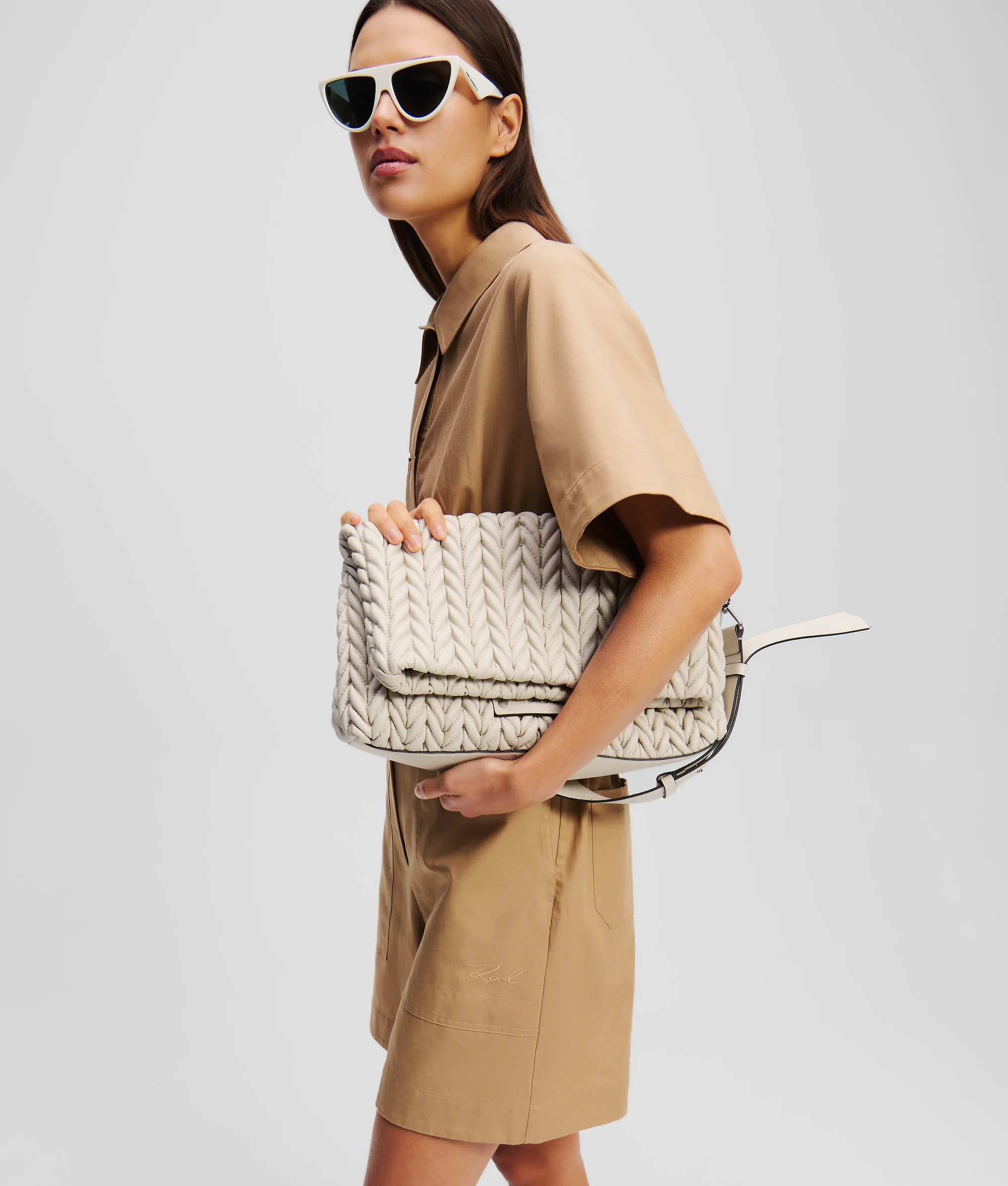 Grand sac porté épaule K/Weave