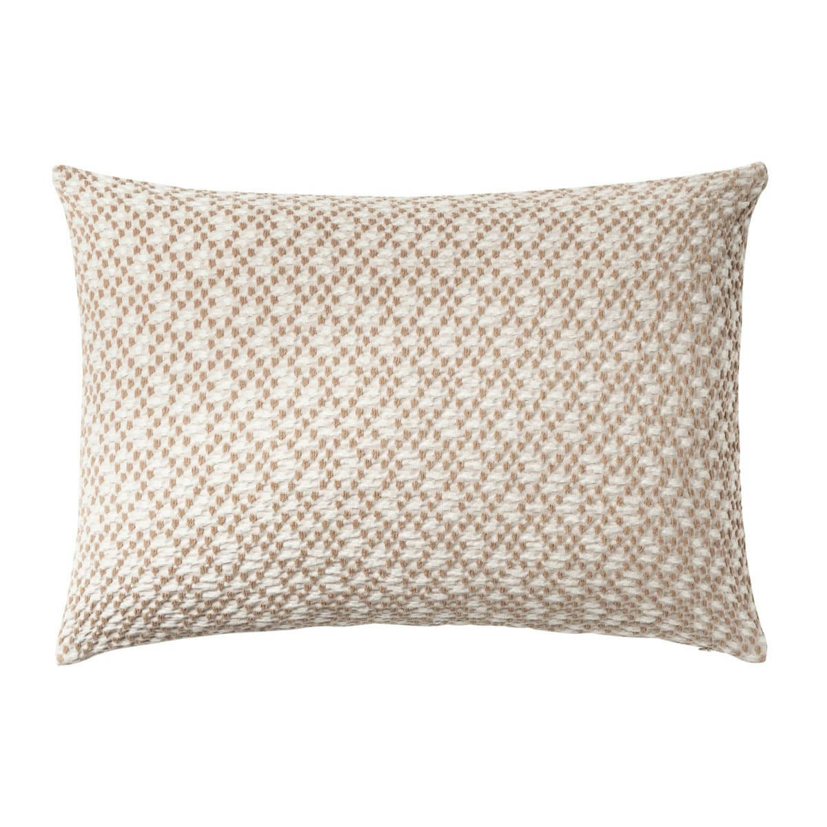 MIRAGE - Coussin en coton tissé beige 40x60
