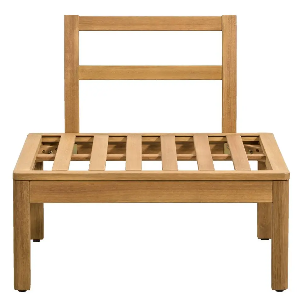 Middenfauteuil Orleans - eucalyptushout - 78x72x65 cm