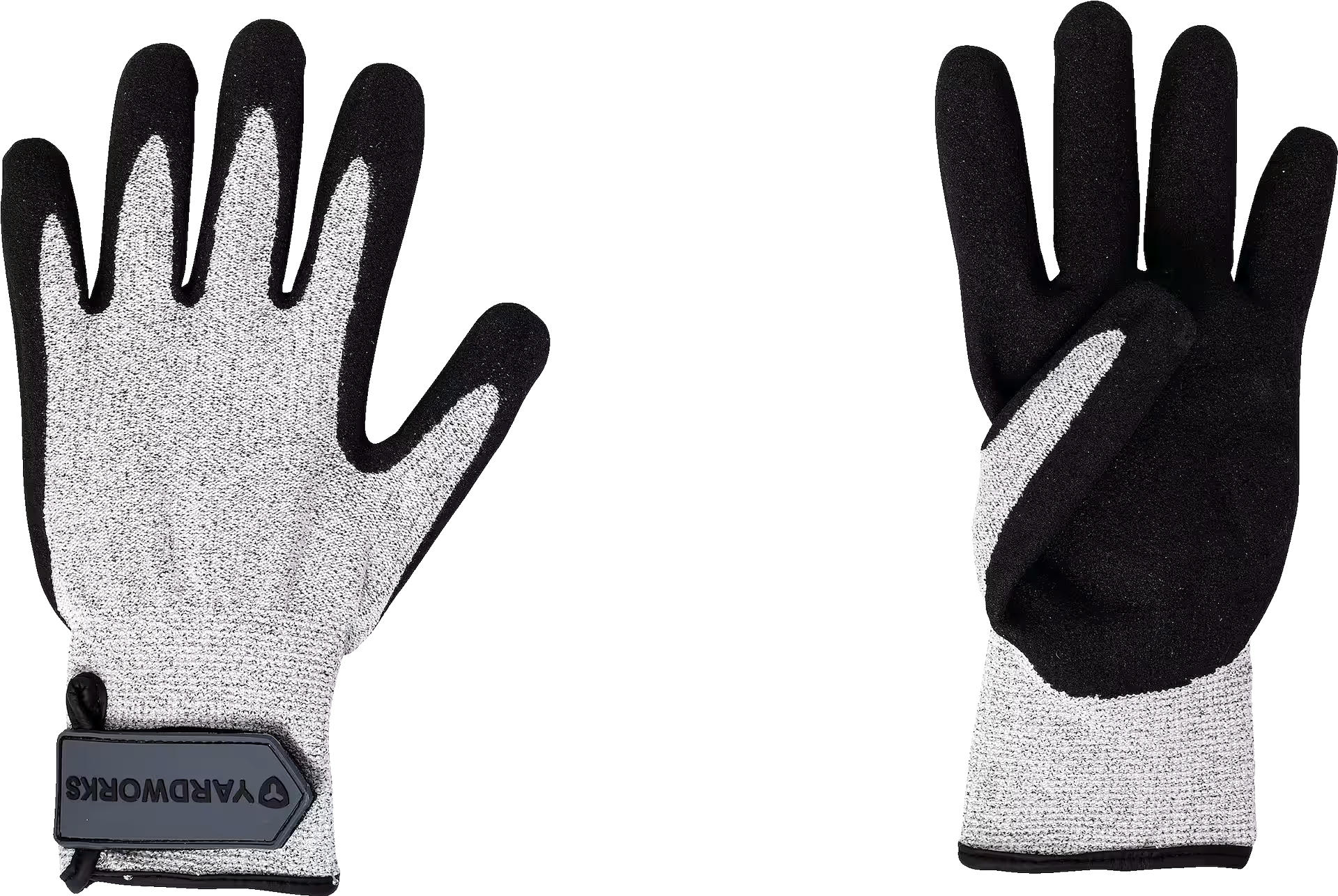 Yardworks Cut Resistant Nitrile Coated Lined Unisex Work Gloves, Large, Yellow/Black