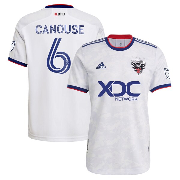 Russell Canouse D.C. United adidas 2022 The Marble Authentic Player Jersey - White