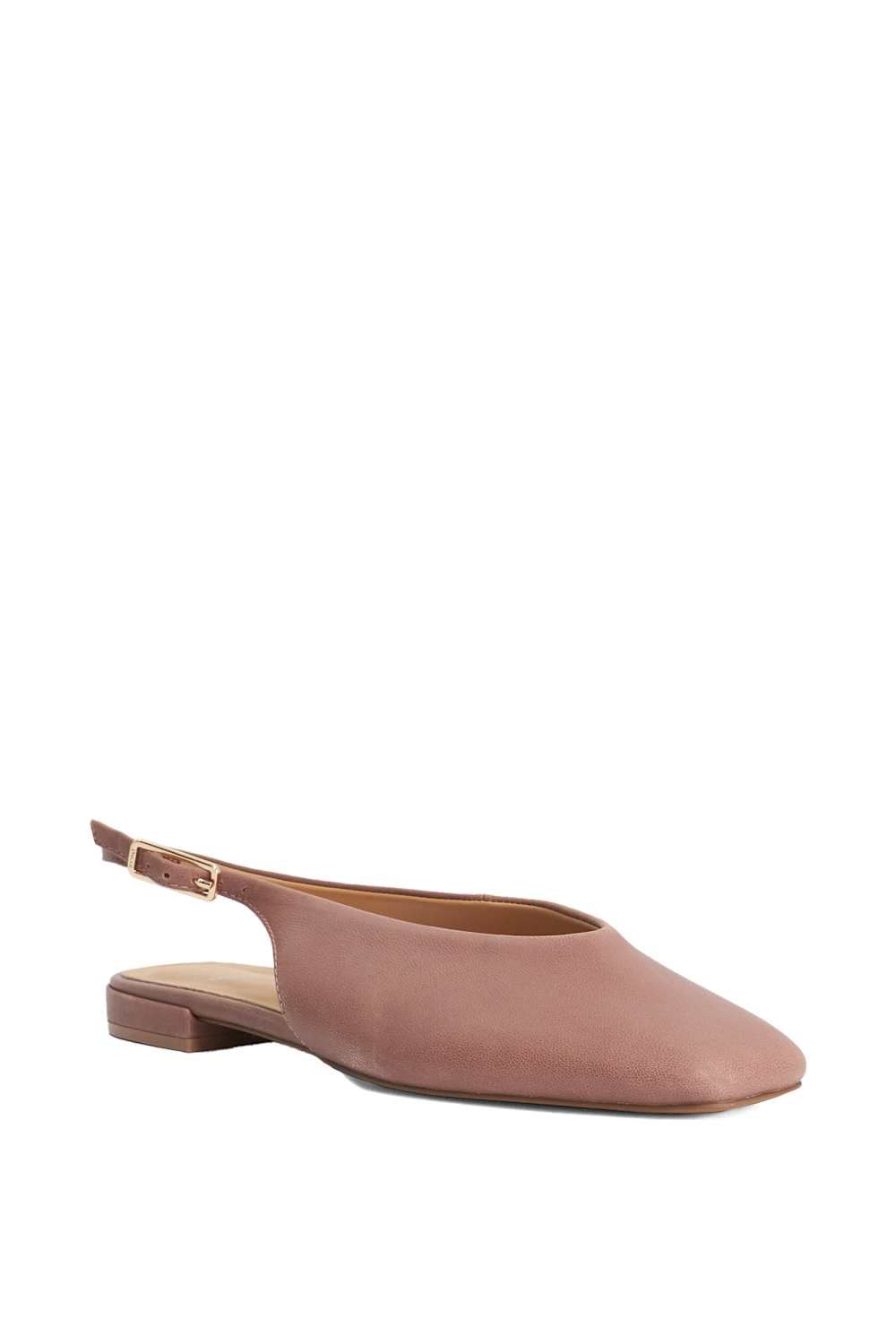 Dune London Heartbeat' Leather Ballet Pumps