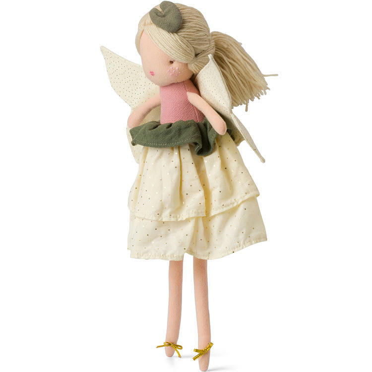 - Poupée souple fée Dolores avec robe écrue (35 cm)