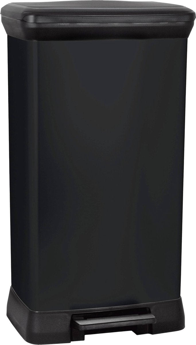 Curver Decobin Prullenbak - 50L - 39x29x72 cm - Zwart