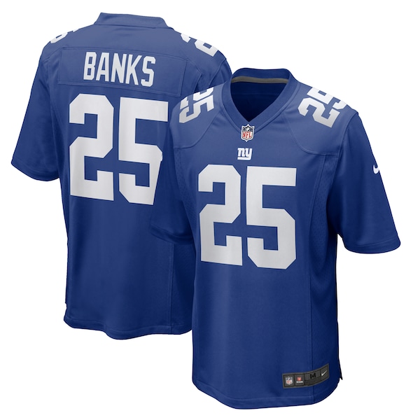 Deonte Banks New York Giants Nike Team Game Jersey -  Royal/White