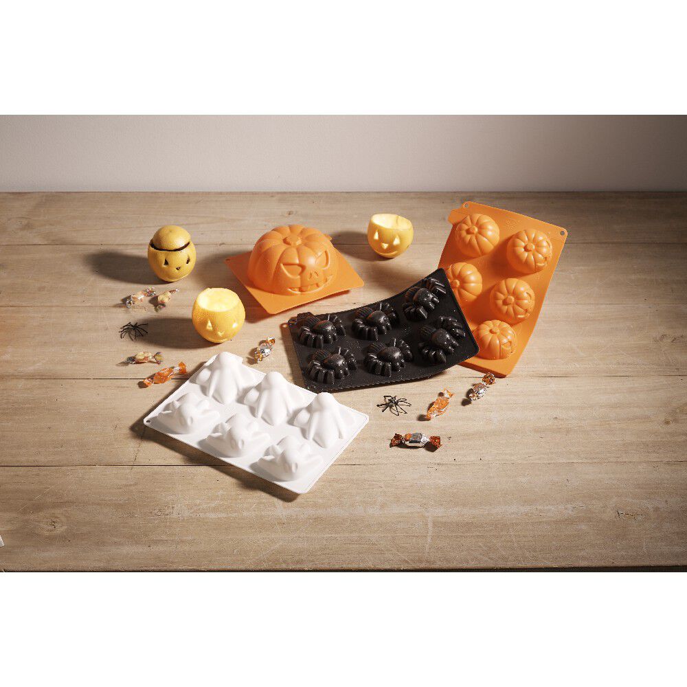 Moule en silicone grande citrouille 3D