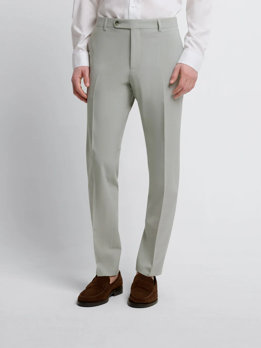 Pantalon de costume slim laine mélangé