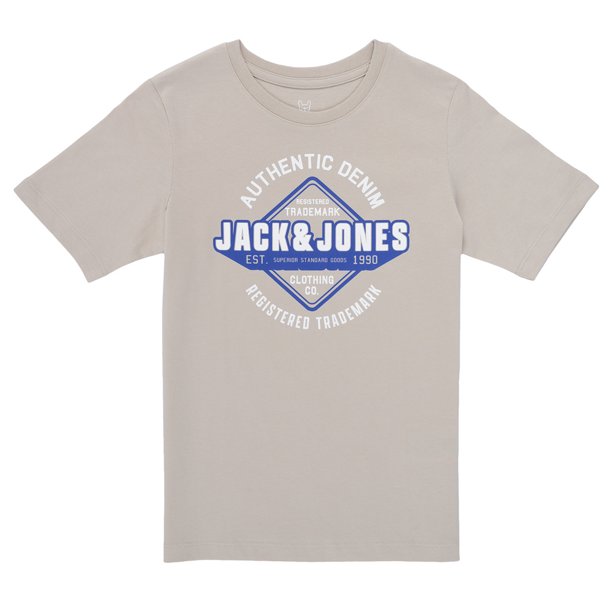 Jack & Jones - JJELOGO TEE SS ONECK 2COL 24/25 - Beige