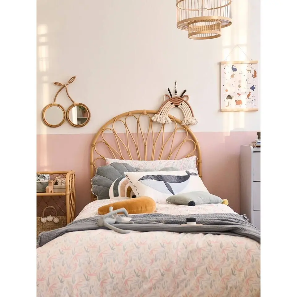 Hoofdbord 90 cm van rotan