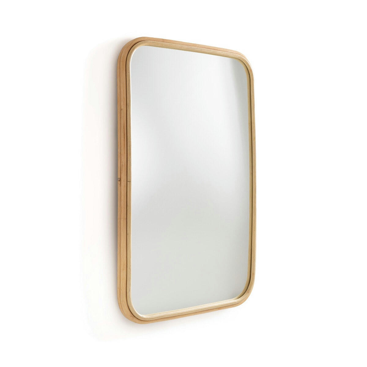 Miroir rectangulaire en rotin 60x90 cm, Nogu