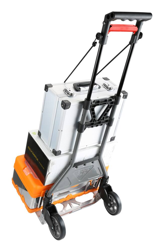 Olympia Pack 'n Roll Steel Folding Hand Truck, 200-lb