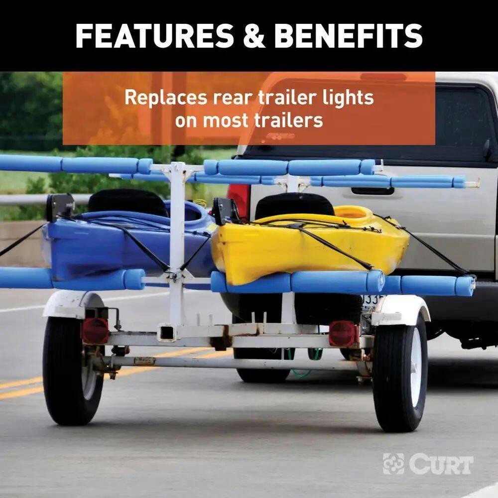 CURT Combination Driver-Side Trailer Light with Illumination
