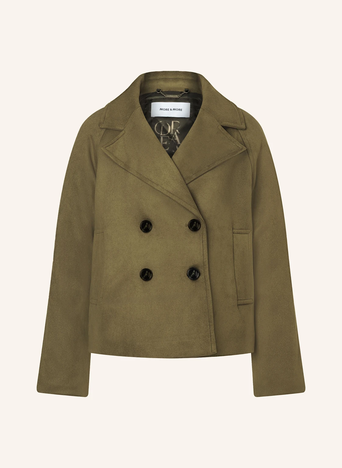 MORE & MORE Cabanjacke in Lederoptik