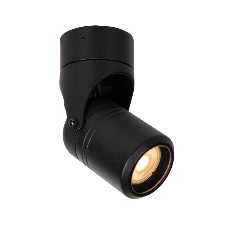 Spot extérieur Niort noir GU10 6 W LUCIDE