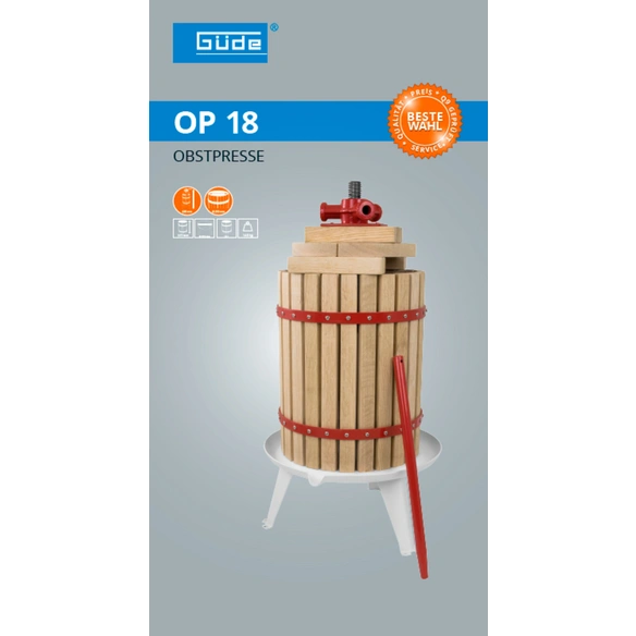 Obstpresse »OP 18«, Aufbaumaß LxBxH: 37 x 37 x 70 cm