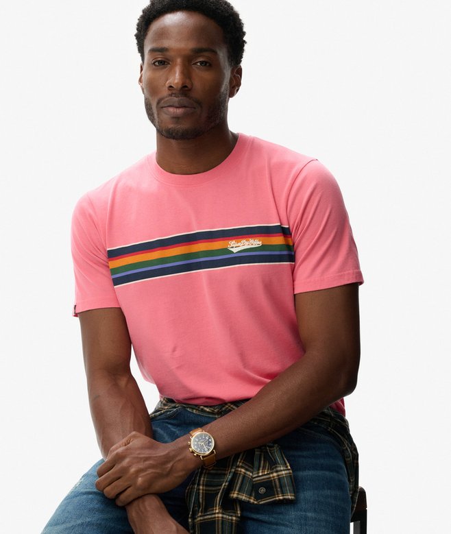 Outdoor Stripe Logo Relaxed T-Shirt