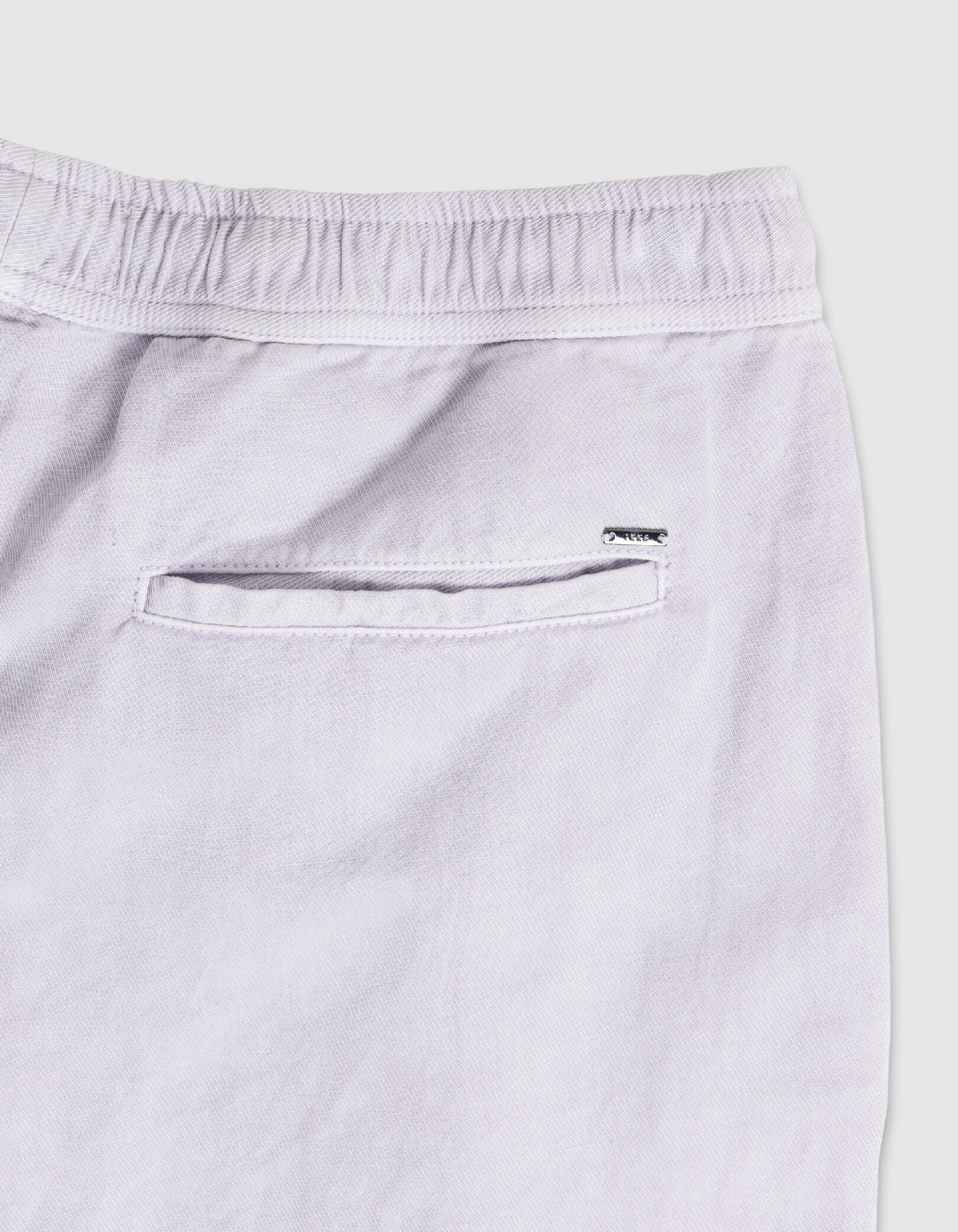 Bermuda beige Lyocell® et lin Homme