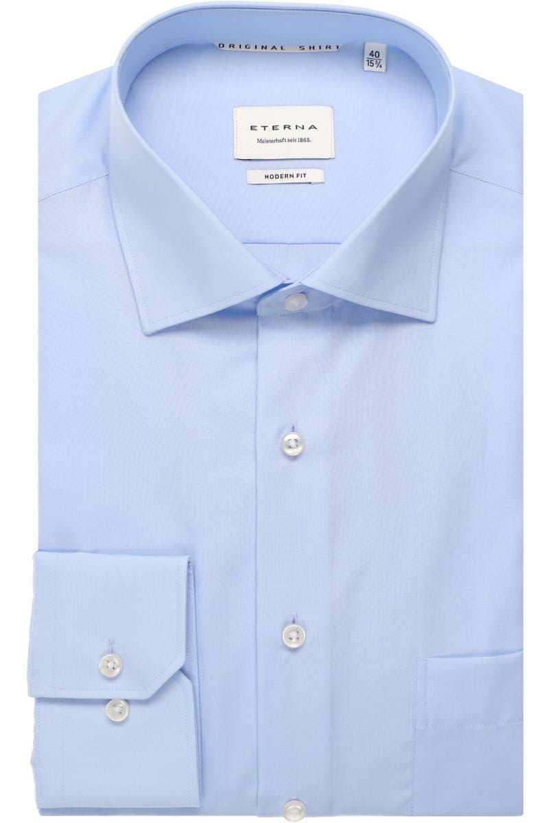 ETERNA Modern Fit Hemd hellblau, Einfarbig