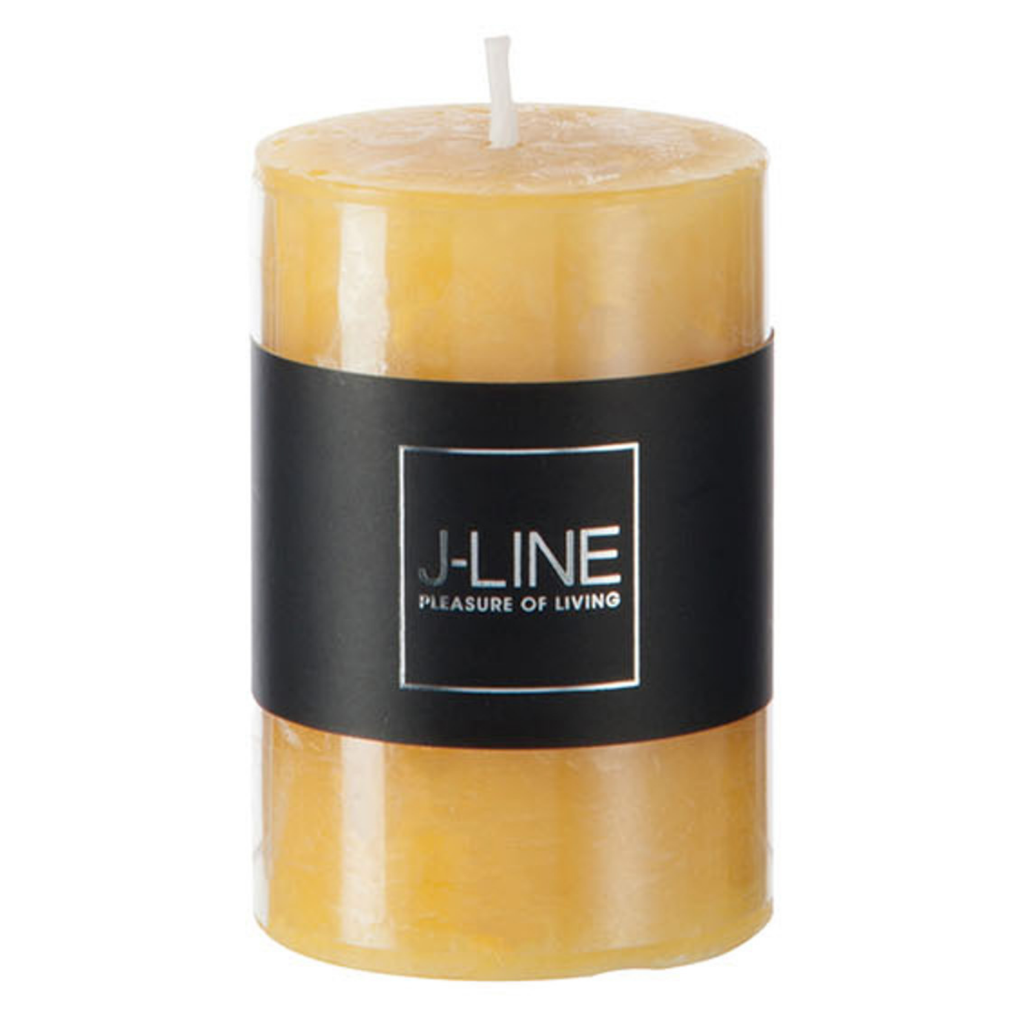 J-Line cilinderkaars - oker - small - 18U - 6 stuks