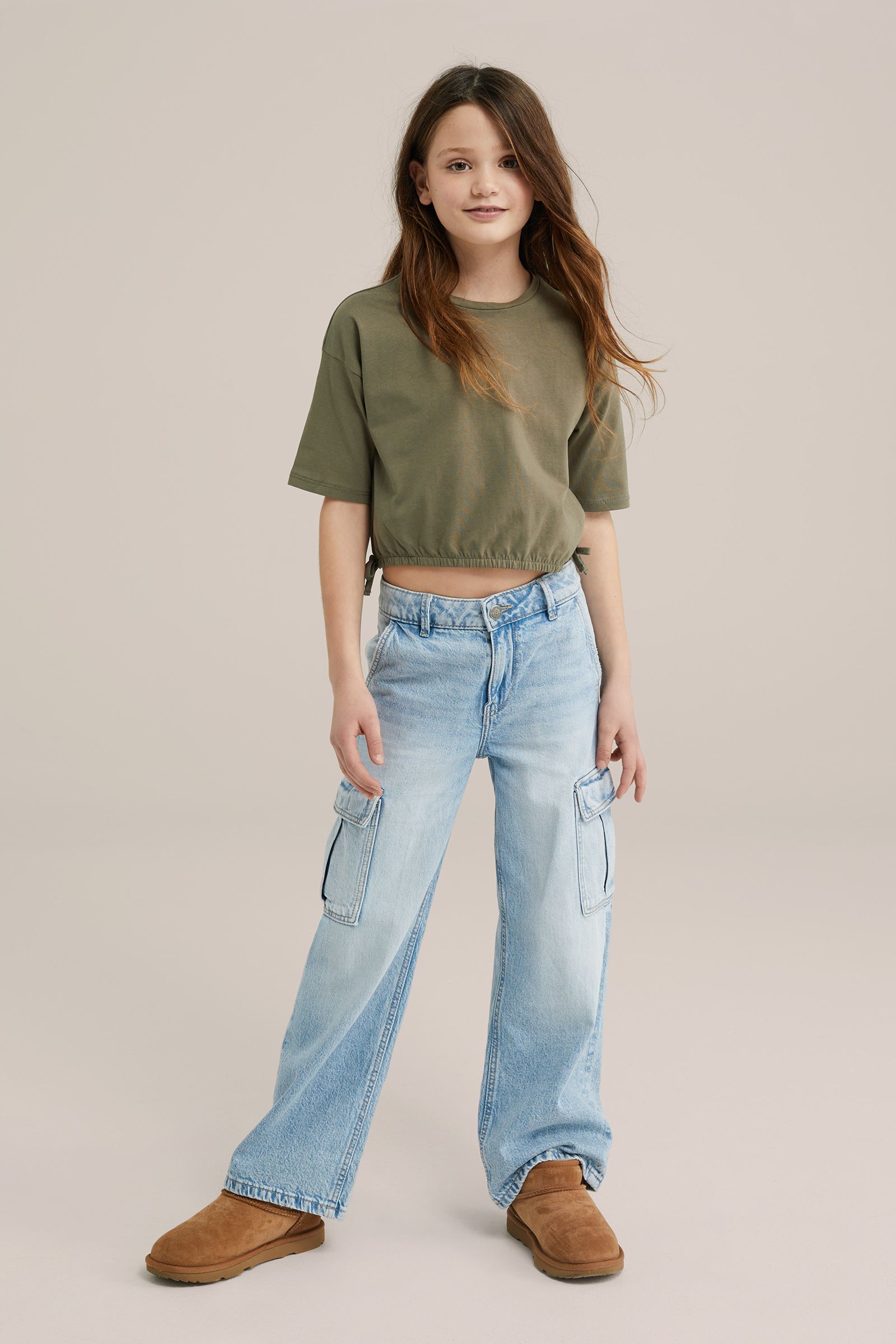 Meisjes cropped T-shirt