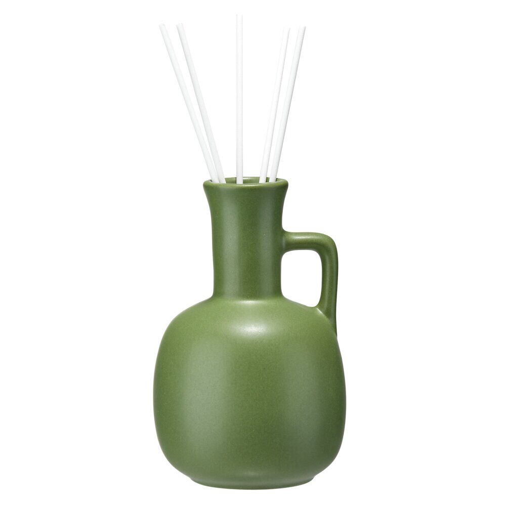 Diffuseur de parfum 100ml grès organique et bâtonnets Ø8,5xH13cm (3 modèles)