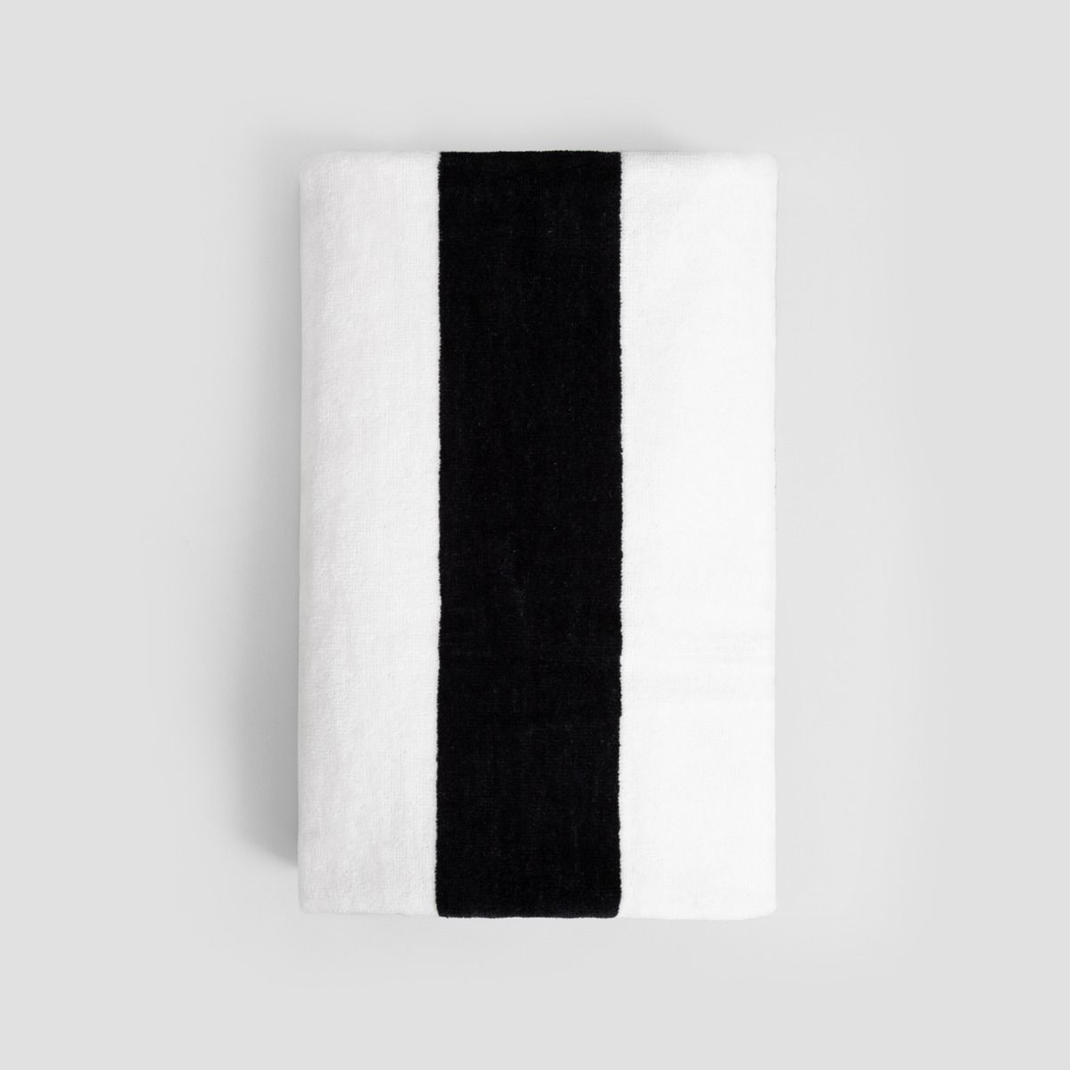 Ręcznik LAWENA w czarno-białe pasy 100x150 cm