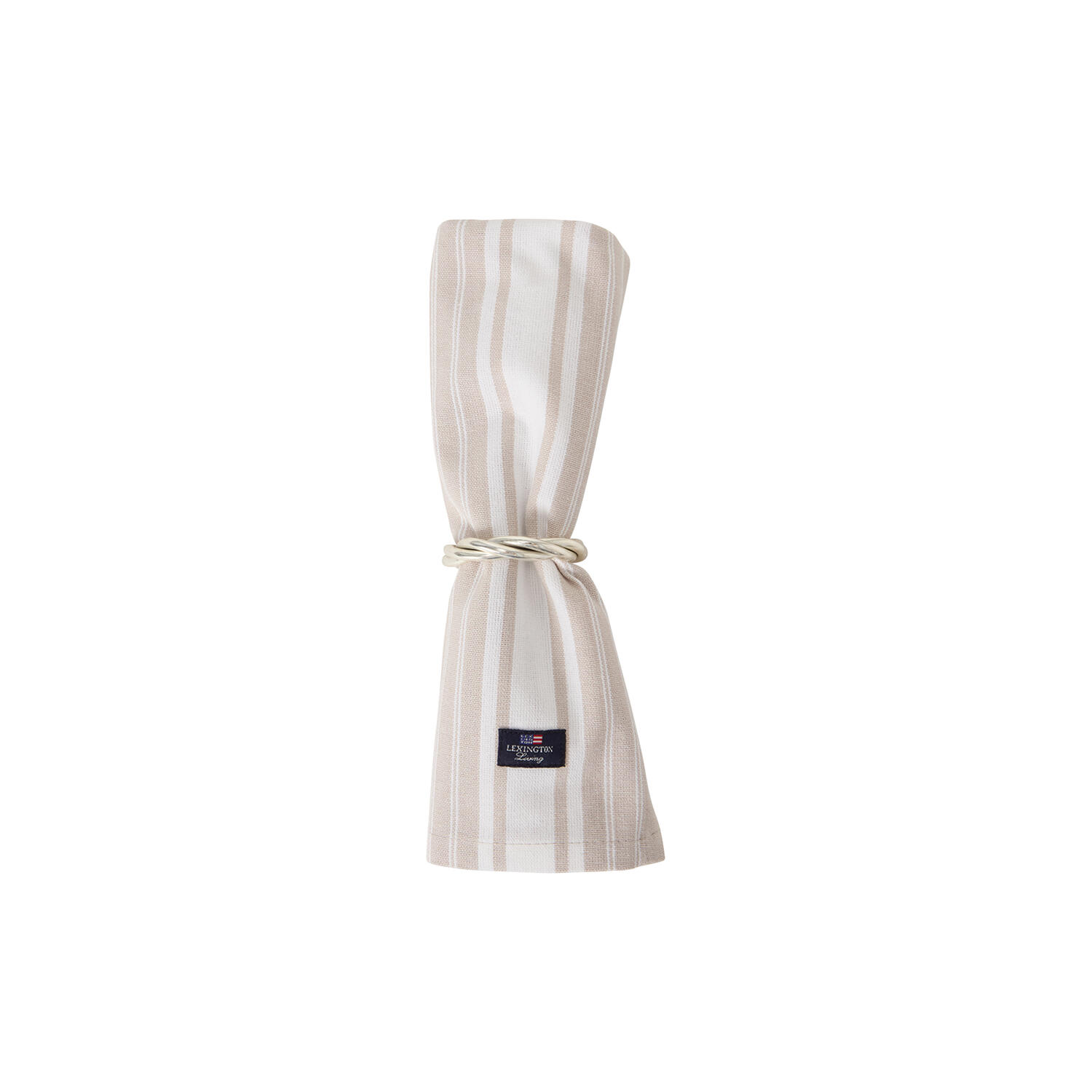 Icons Oxford Napkin, beige/white