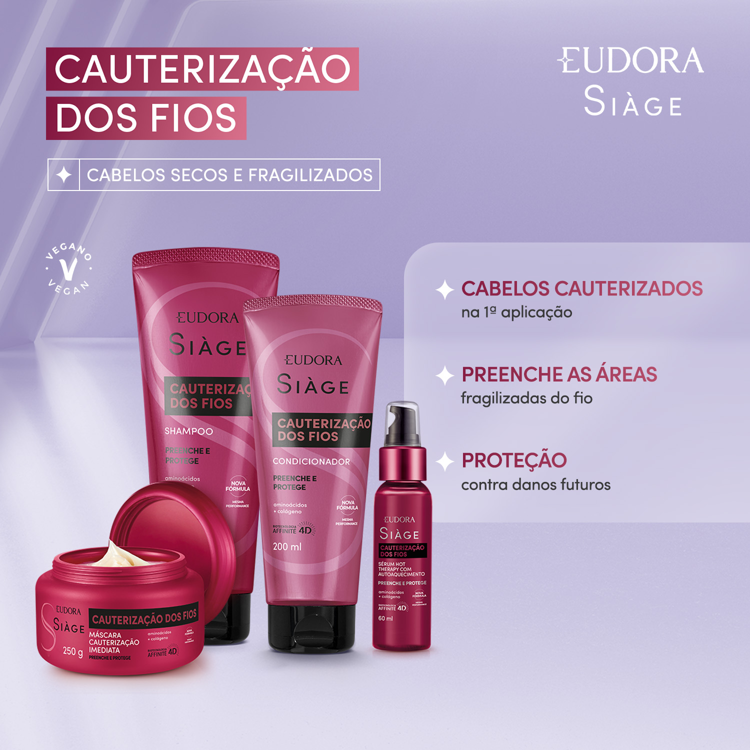 Máscara Capilar Siàge Cauterização dos Fios 250g