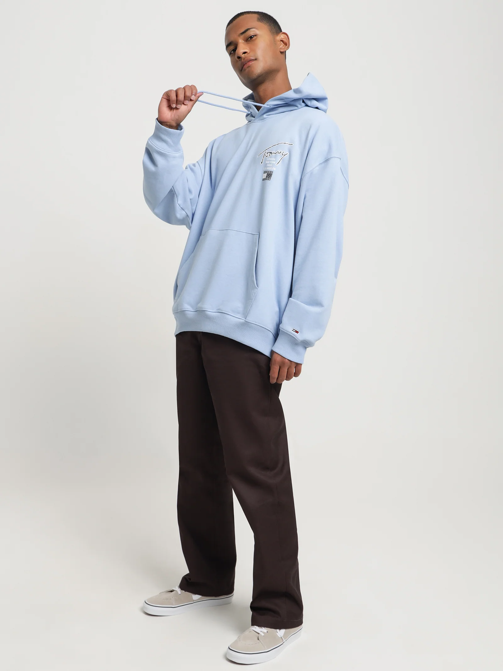 Relaxed Back Logo Terry Hoodie