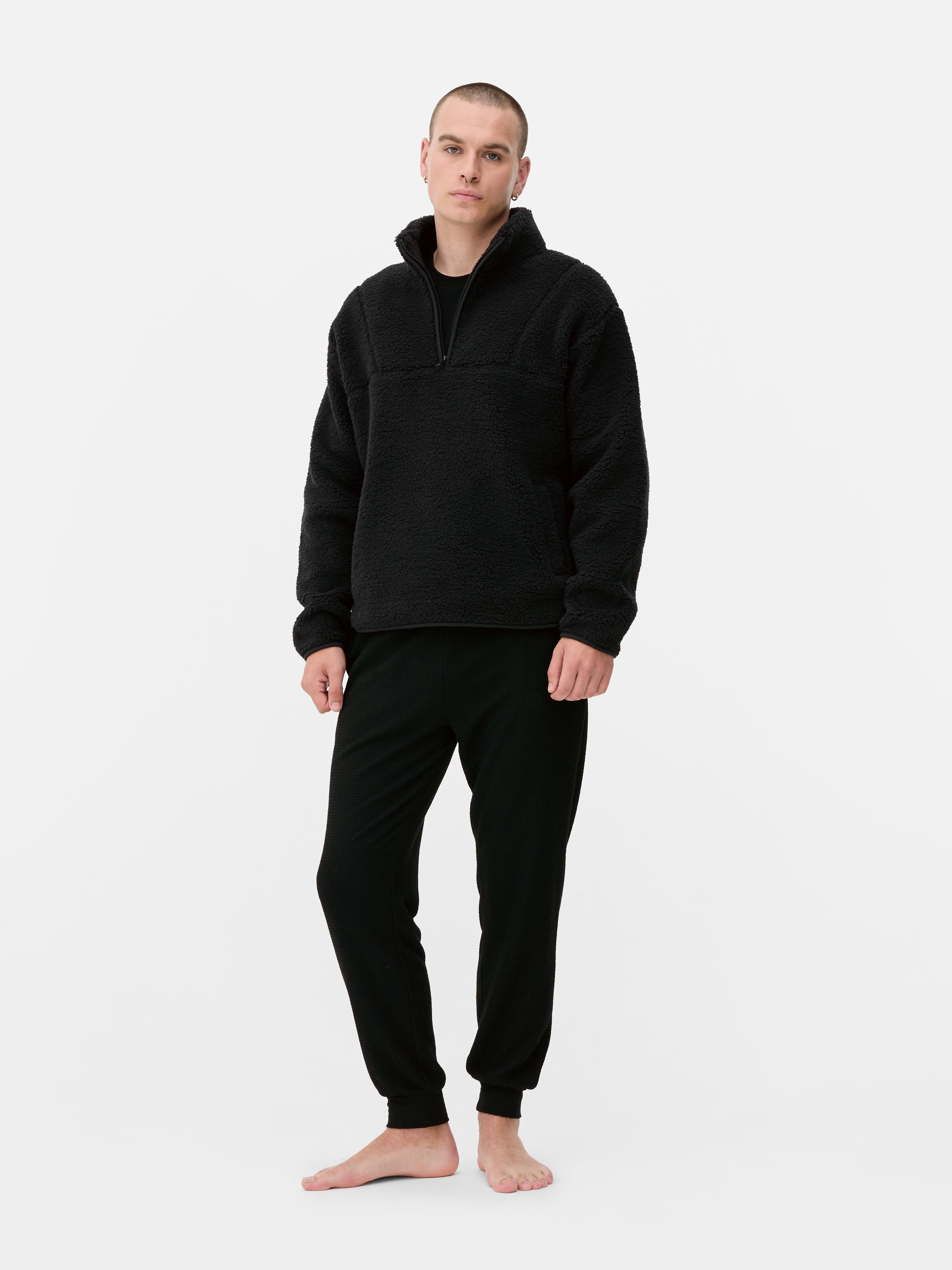 Funnel Neck Borg Lounge Sweatshirt