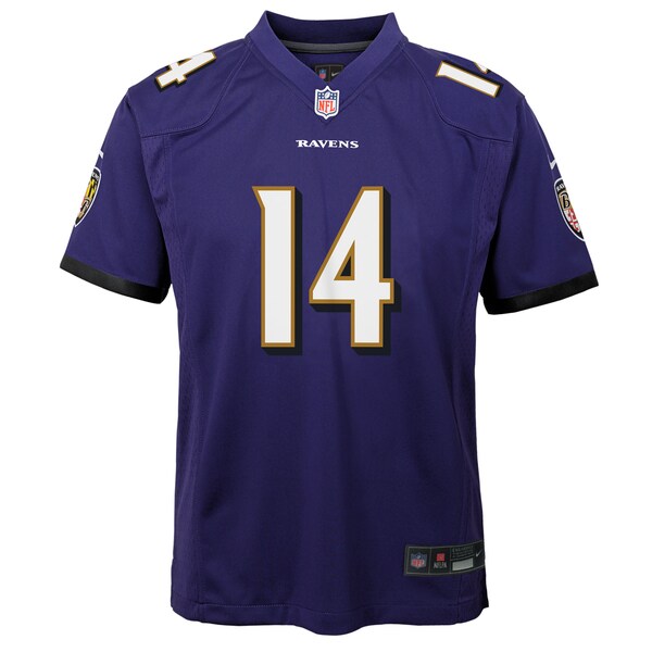 Kyle Hamilton Baltimore Ravens Nike Youth Team Game Jersey - Purple