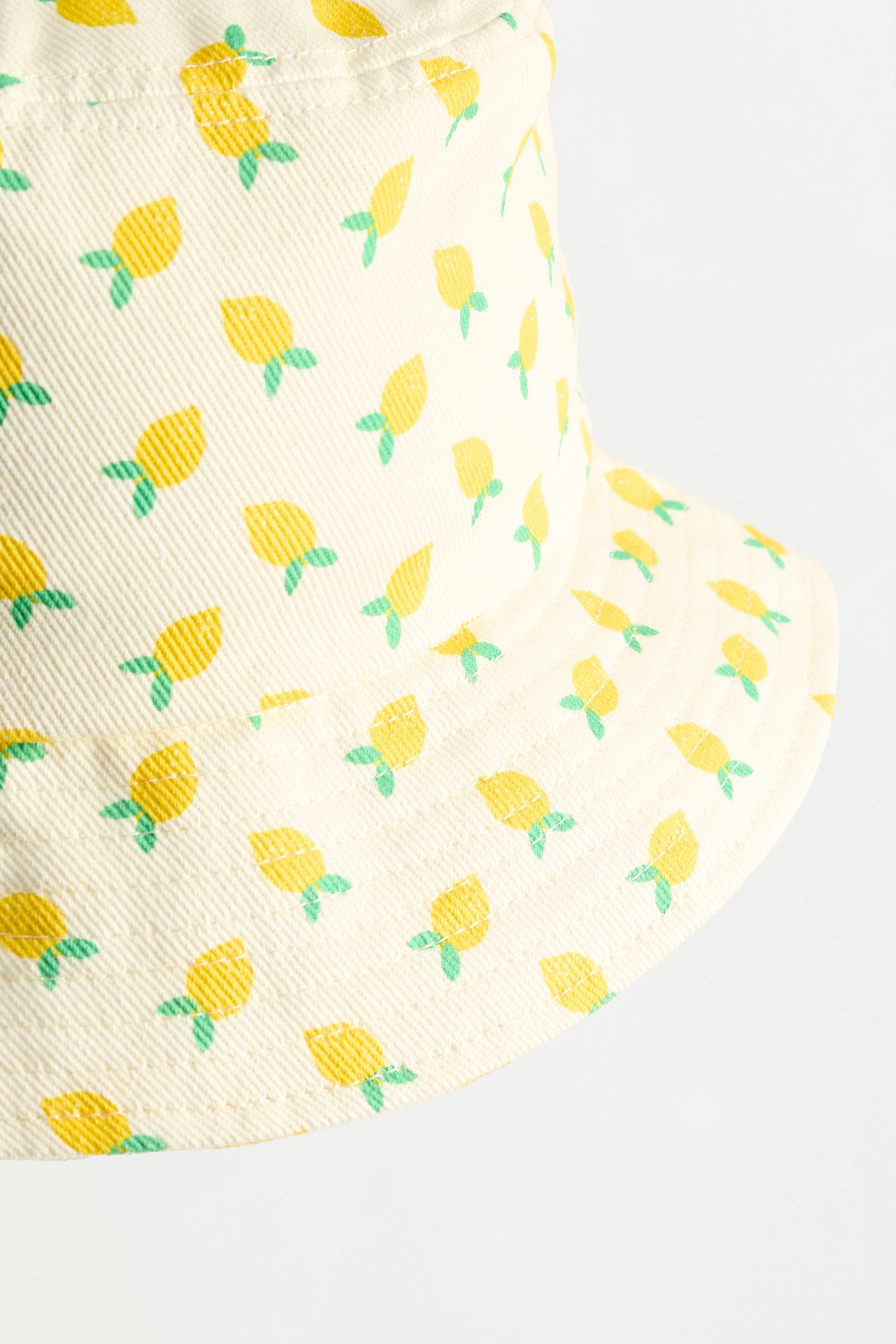 Gorro bucket limón