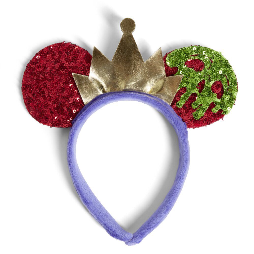 Serre-tête Disney reine Villains adulte violet rouge vert 21x21cm