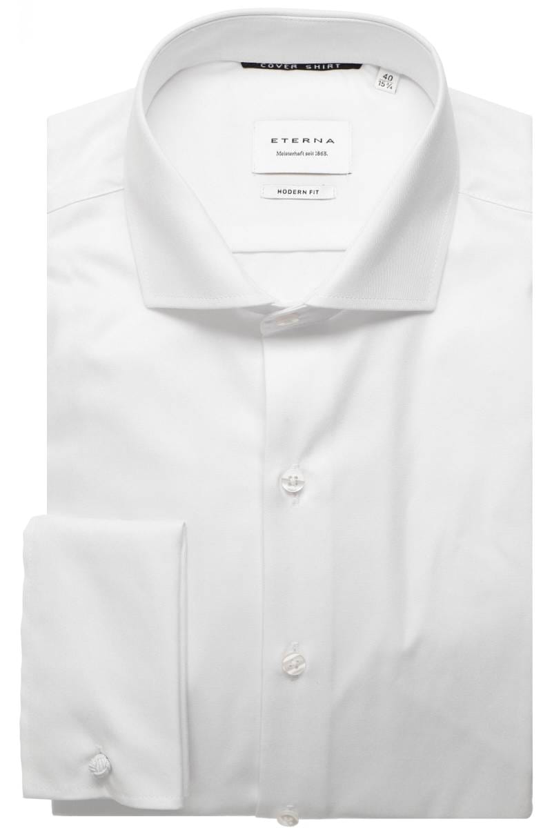 ETERNA Cover Shirt Modern Fit Hemd weiss, Einfarbig