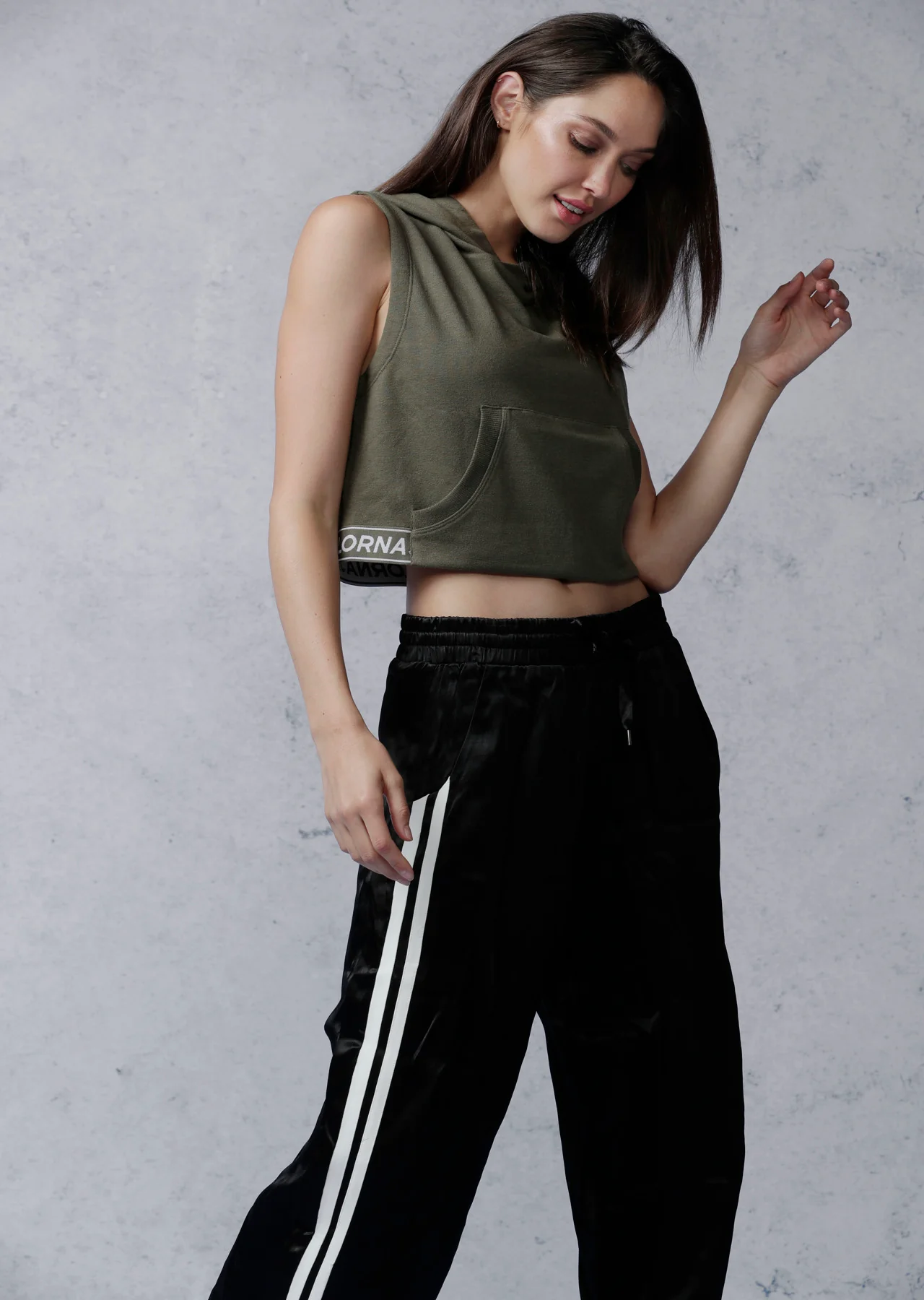 Throw Over Cropped Hoodie