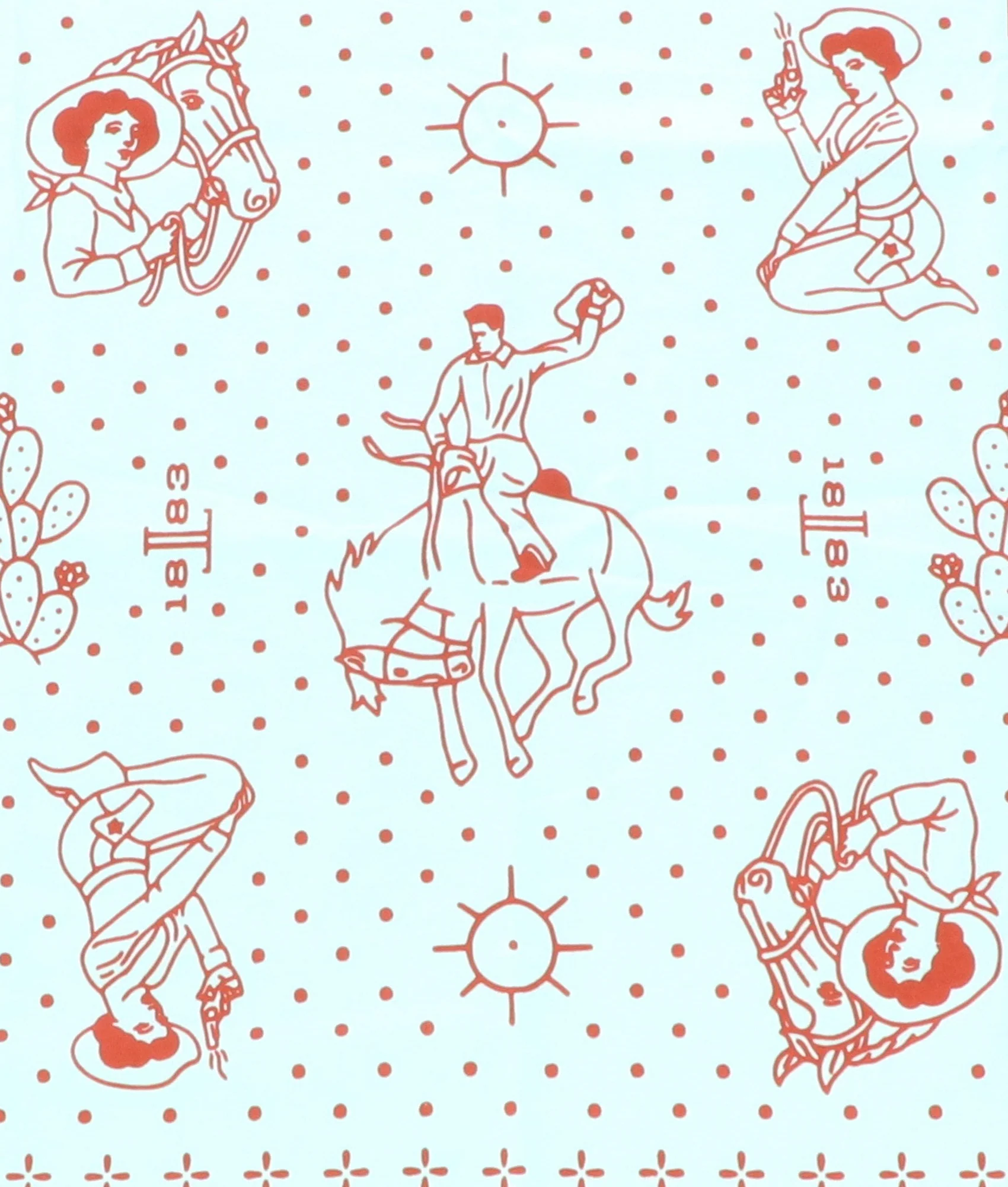 Western Bandana - Sky Blue