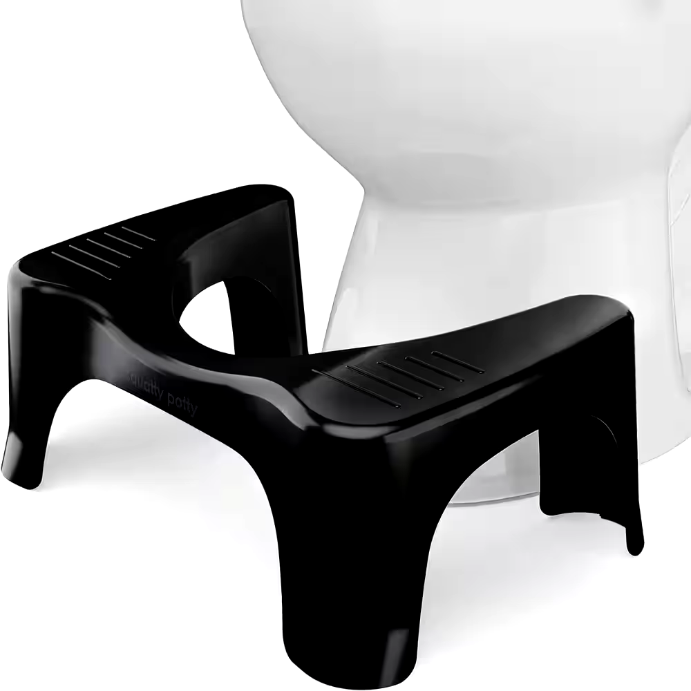 Squatty Potty® Toilet Stool, Fits Standard Toilets, Black