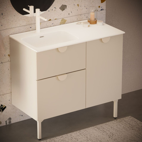 Nóżki do mebli łazienkowych COCO 20 cm białe 2 szt