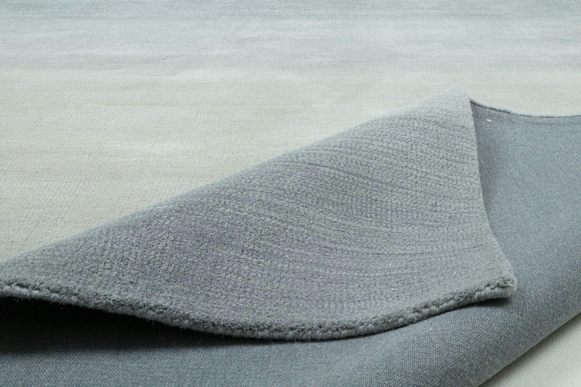 WOOL COMFORT - Tapis dégradé de couleur en laine gris 90x160 cm