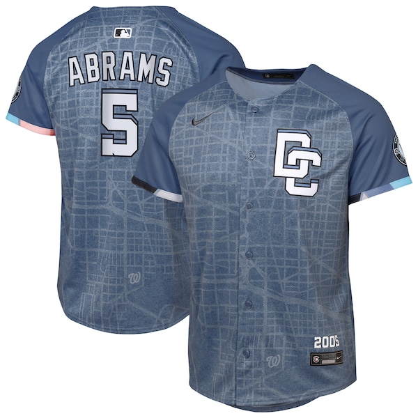 CJ Abrams Washington Nationals Nike Youth 2025 City Connect Limited Player Jersey - Blue