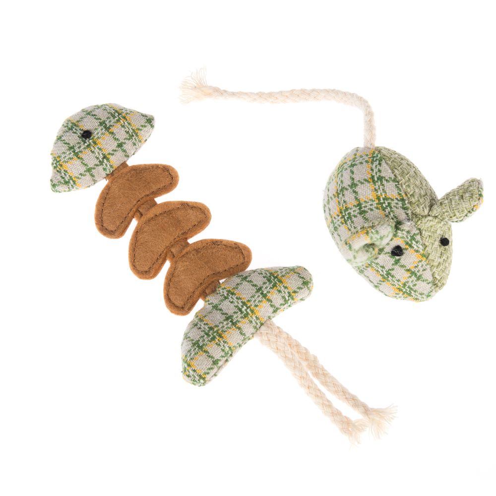 Modern Living Glasgow Fish Bone Cat Toy Set