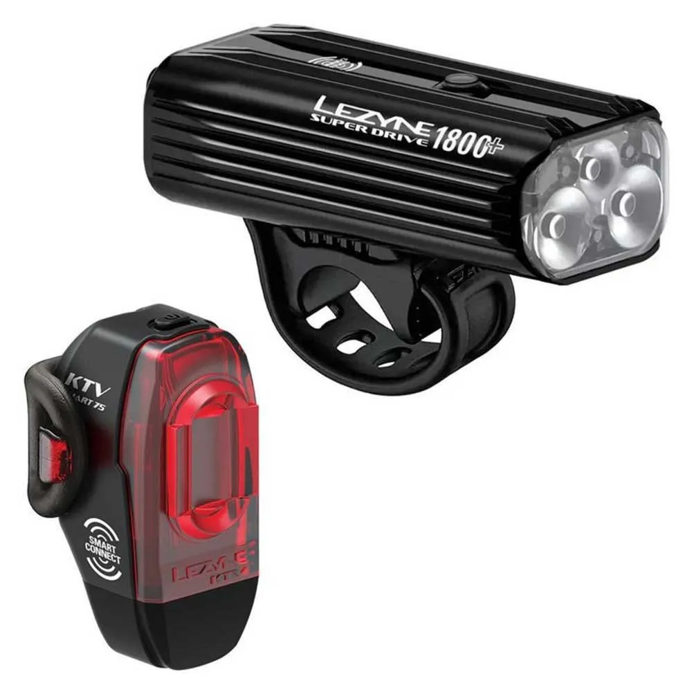 Lezyne Super Drive Smart 1800  / KTV Pro Smart Loaded Kit light set