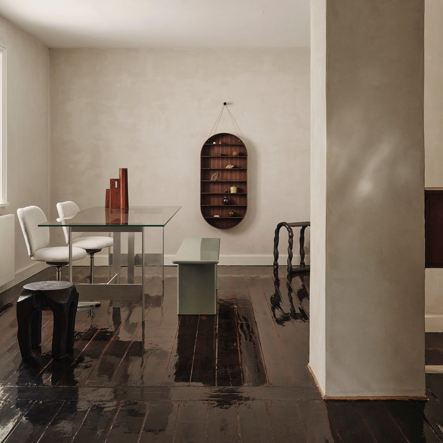 Ferm Living Rink Bankje - B 140 cm - Tea Green