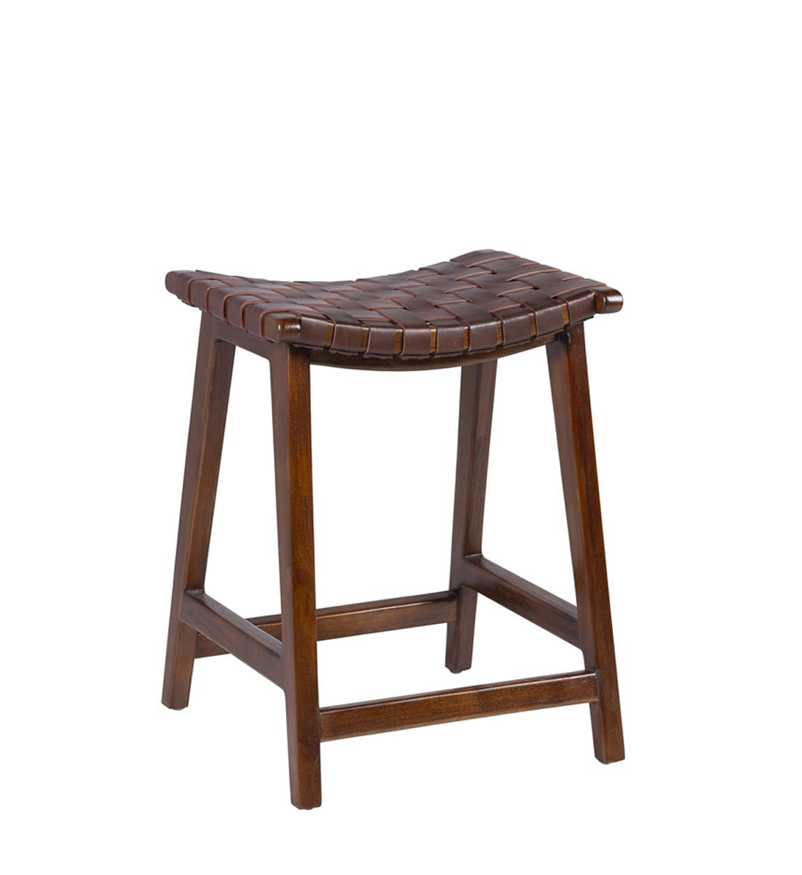 - Tabouret haut en bois marron