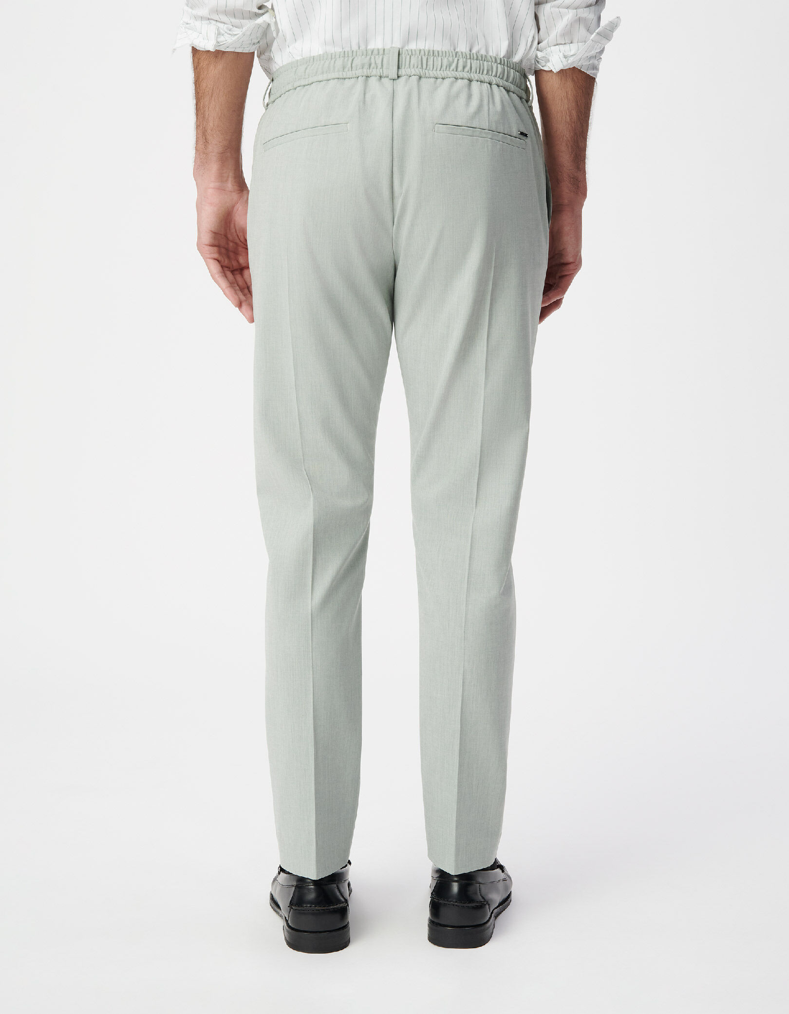 Pantalon de costume vert amande Homme