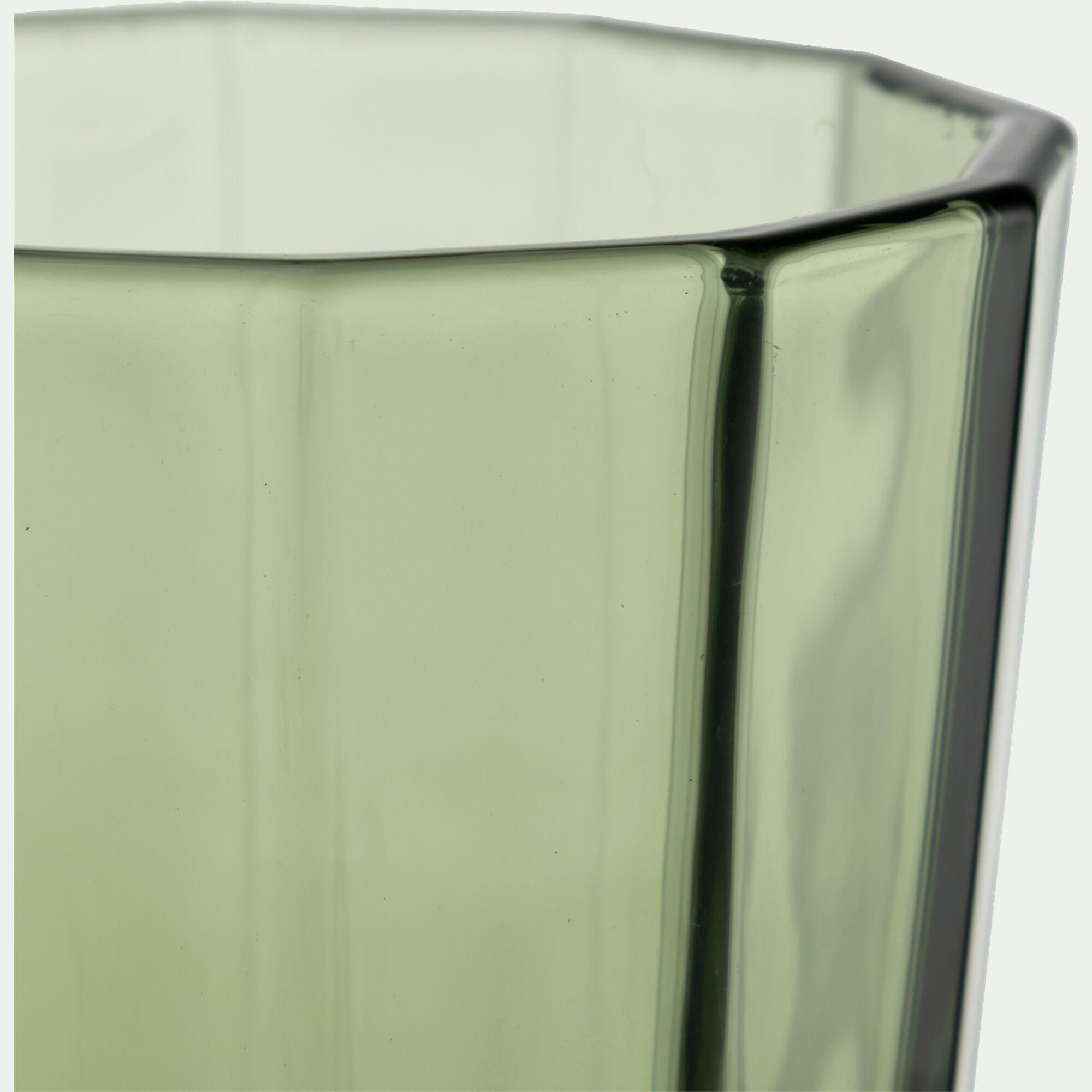 FACETE - Verre à pied en verre 25cl - vert