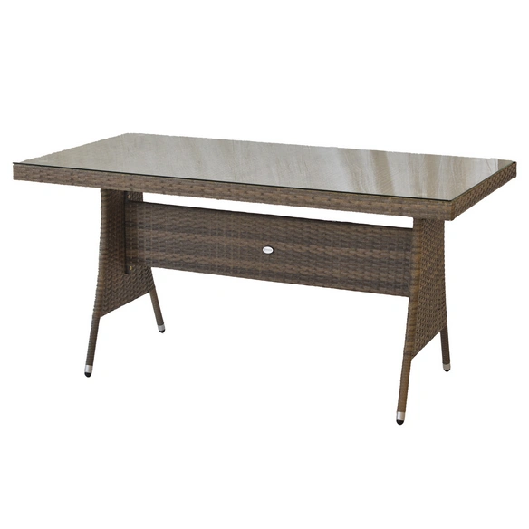 Ausziehtisch »Teneriffa«, BxHxT: 90 x 76 x 160 cm, Tischplatte: Sicherheitsglas